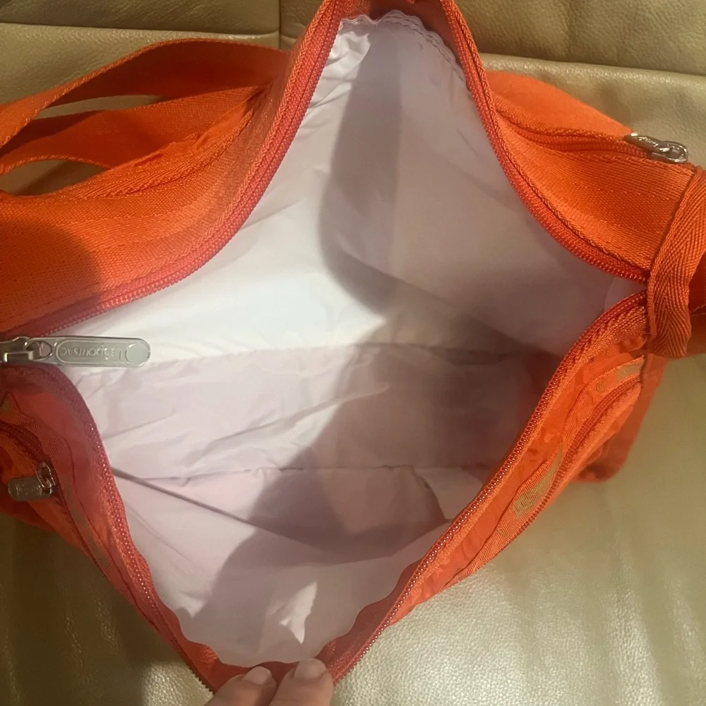 LeSportsac Bright Orange Nylon Crossbody Bag